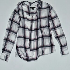 Banana Republic Dillon Long Sleeve Collar Shirt Women XS